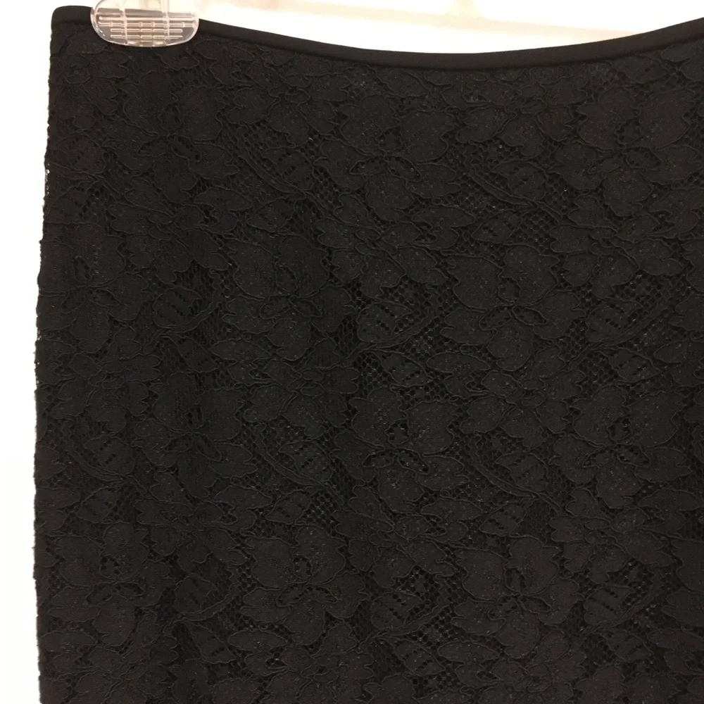 Diane von Furstenberg Scotia Lace Pencil Skirt Black 4